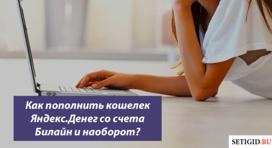 Как пополнить кошелек Яндекс.Денег со счета Билайн и наоборот?
