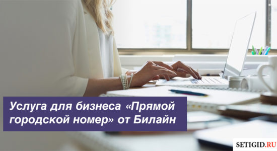 Услуга для бизнеса «Прямой городской номер» от Билайн