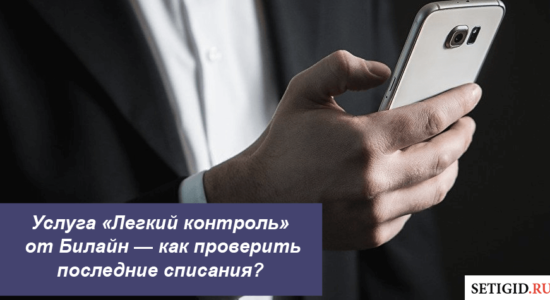 Услуга «Легкий контроль» от Билайн