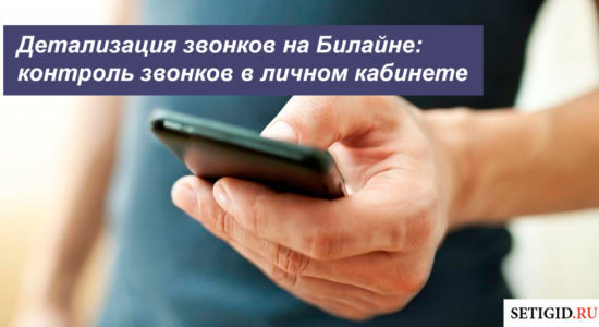 Детализация звонков на Билайне
