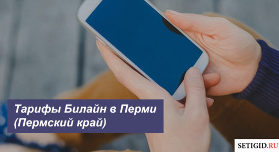 Описание актуальных тарифных планов Beeline в Перми (Пермский край) для телефона, планшета и модема
