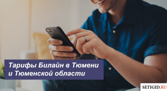 Описание тарифных планов Билайн в Тюмени и Тюменской области для смартфона, планшета и ноутбука