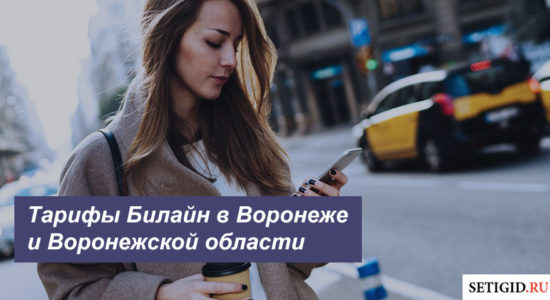 Описание действующих тарифных планов Билайн в Воронеже и Воронежской области для мобильного телефона, планшета и модема